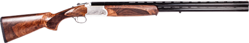 ATI ATIGKOF12SVE Cavalry SVE 12 Gauge 3" 2rd 28" Blued O/U Barrel, Silver Engraved Metal Finish, Oiled Turkish Walnut Stock, Ejector, 5 Chokes