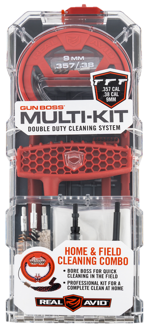 Real Avid AVGBMK9MM Gun Boss Multi-Kit 9mm 357 Mag 38 Cal Pistol Plastic Box Case