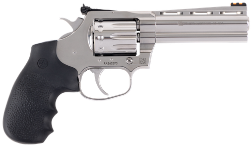 Colt Mfg KCOBRA22-SP4RFO King Cobra Target 22 LR 10 Shot, 4.25" Stainless Steel Barrel, Cylinder & Frame, Black Hogue Overmolded Grips
