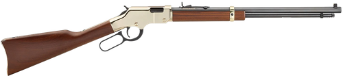 Henry H004M Golden Boy  22 WMR Caliber with 12+1 Capacity, 20.50" Blued Barrel, Brasslite Metal Finish & American Walnut Stock Right Hand (Full Size)