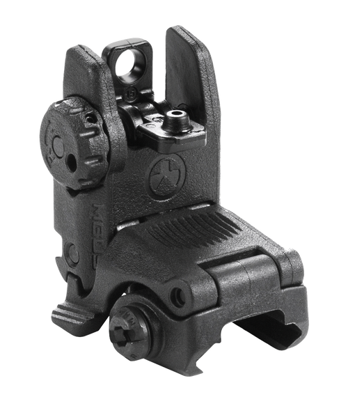Magpul MAG248-BLK MBUS Sight Rear  Black Folding for AR-15/M16