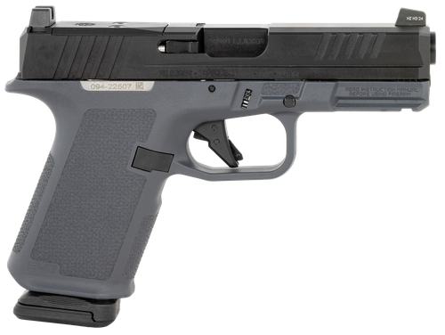 Ruger 19400 RXM  9mm 15+1 4" Black FNC Nitride Steel Barrel, Black FNC Nitride Optic Ready/Serrated Alloy Steel Slide, Stealth Gray Polymer Frame w/Accessory Rail, Stealth Gray Magpul Enhanced Grip