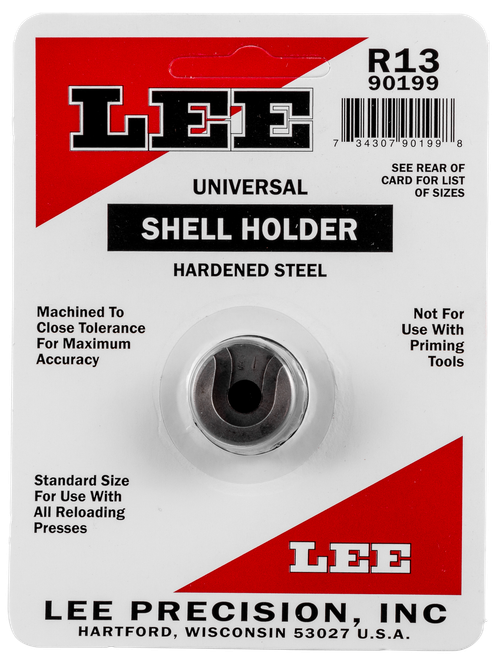 Lee Precision 90199 Shell Holder Universal #13R 45 Auto Rim