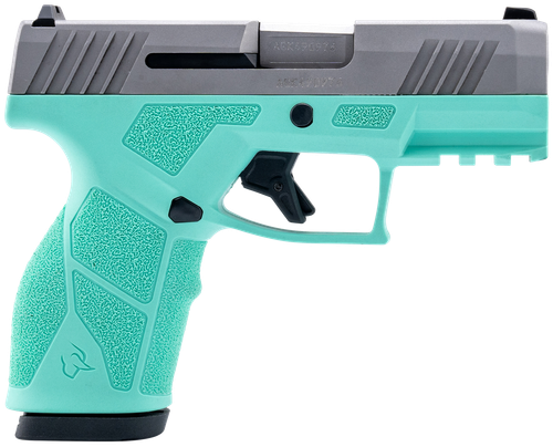 Taurus 1-GX2939C-10 GX2  9mm Luger 10+1 3.37" Matte Stainless Steel Barrel, Matte Serrated Stainless Steel Slide, Cyan Polymer Frame w/Picatinny Rail, Polymer Grip