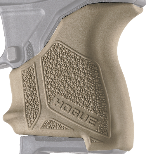 Hogue 18123 HandAll Beavertail Grip Sleeve made of Rubber with Textured Flat Dark Earth Finish for Ruger LCP II