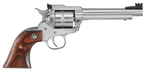 Ruger 8100 Single-Ten  22 LR 10rd 5.50" Satin Stainless Steel Barrel, Cylinder & Frame, Hardwood Gunfighter Grip, Transfer Bar Safety, Exposed Hammer