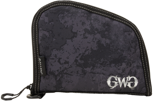 Girls With Guns 9078 Midnight Handgun Case 8" Black/Shade Blackout Camo, Locking Zipper