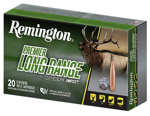 Remington Ammunition R21343 Premier Long Range 7mmRemMag 175gr Speer Impact 20 Per Box/10 Case
