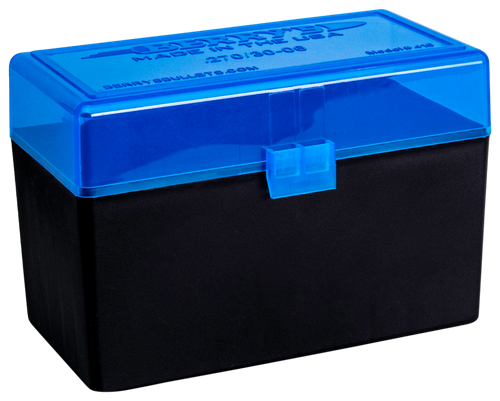Berry's 82467 Ammo Box  243/308Win Blue/Black Polypropylene 50rd