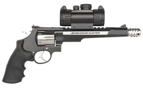 Smith & Wesson 170318 Performance Center 629 Hunter 44 Rem Mag 6rd 7.50" Stainless Steel Black Stainless Steel Black Polymer Grip