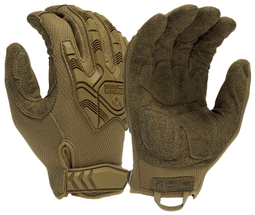 Pyramex VGTG40TXL Impact Operator Heavy-Duty Brown Synthetic Leather XL Hook & Loop