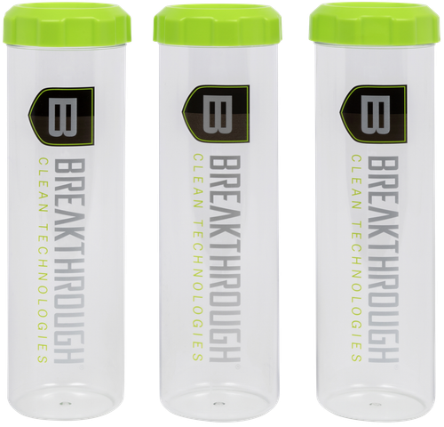 Breakthrough Clean BTSCT3PK  Suppressor Tubes Clear/Green 3 Pack