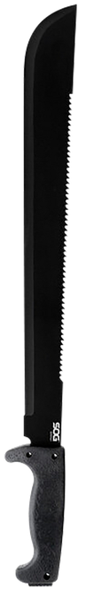 S.O.G SOG-MC02-N SOGfari  18" Black Powder Coated 3Cr13MoV SS Blade Black Kraton Handle 24" Long Includes Sheath