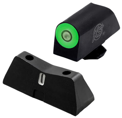 XS Sights GLX202S5G DXT2 Pro Night Sight Set Green Tritium Front/Black Oxide Frame Compatible w/Glock 42/43/43X/48