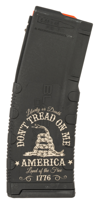 Black Rain Ordnance MAG30DONTTREAD Magazine  30rd 223 Rem/5.56 NATO Don't Tread On Me Engraving Fits AR-15 Platform