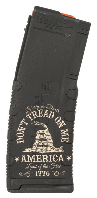 Black Rain Ordnance MAG30DONTTREAD Magazine  30rd 223 Rem/5.56 NATO Don't Tread On Me Engraving Fits AR-15 Platform