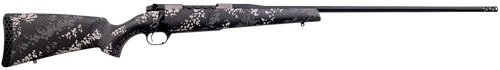 Weatherby MBT20N65CMR4B Mark V Backcountry 2.0 Ti 6.5 Creedmoor 4+1 22" Barrel, Graphite Black Cerakote Metal Finish, Black with Gray/White Sponge Accents Peak 44 Blacktooth Carbon Fiber Stock