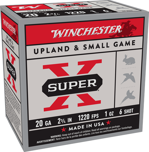 Winchester Ammo X206 Super X Heavy Game Load High Brass 20Gauge 2.75" 1oz 6Shot 25 Per Box/10 Case