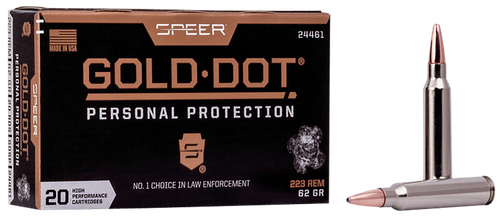 Speer 24461 Gold Dot Personal Protection 223Rem 62gr Soft Point 20 Per Box/10 Case
