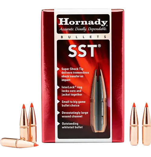 Hornady 26202 SST  6.5mm .264 129 gr Super Shock Tip 100 Per Box/ 15 Case