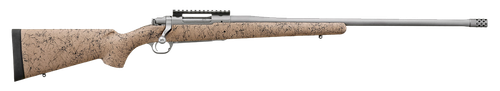 Ruger 57157 Hawkeye FTW Hunter Full Size 375 Ruger 3+1 22" Matte Stainless Steel Threaded Barrel, Picatinny Rail Stainless Steel Receiver, Speckled Tan/Black HS Precision Synthetic Stock