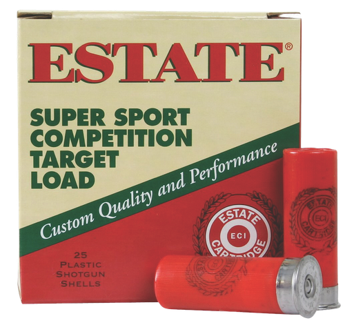 Estate Cartridge SS12H8 Super Sport Competition Target 12Gauge 2.75" 1 1/8oz 8Shot 25 Per Box/10 Case