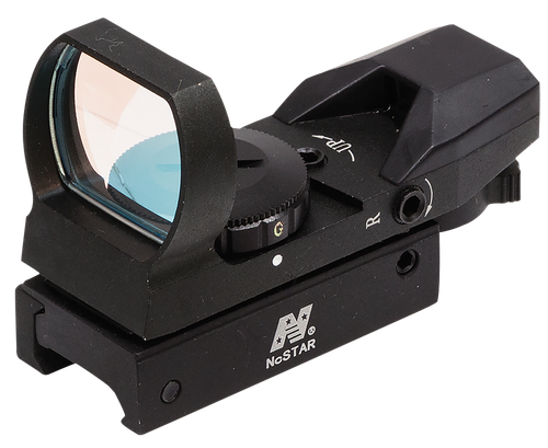 NcStar D4RGB Red & Green Four Reticle Reflex Optic  Black Anodized 1 x 0.95"x 1.34" 3 MOA Red/Green Dot Multi Reticle