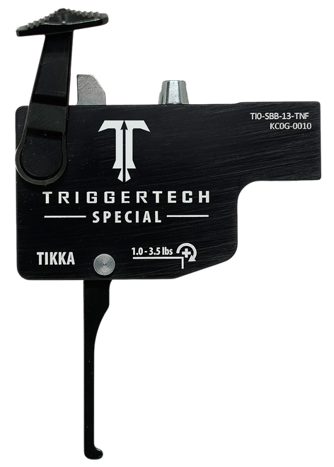 TriggerTech TI0SBB13TNF Diamond  Black Flat Lever Fits Tikka Right Hand