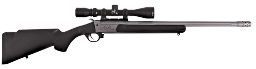 Traditions CR5-361130T Outfitter G3 w/Scope 360 Buckhammer 22" Tungsten Cerakote Chrome Lined Steel/ Target Crown Barrel, Tungsten Cerakote Drilled & Tapped Receiver, Black Synthetic Stock