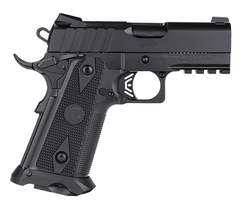 Girsan 395055 Witness2311  45 ACP 11+1 3.40" Black Steel Barrel, Black Serrated Steel Slide, Black Polymer Frame w/Beavertail & Picatinny Rail, Black Checkered Polymer Grip, Ambidextrous