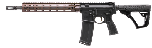 Daniel Defense 0219104238047 M4A1 RIII 5.56x45mm NATO 14.50" 30+1, Black Rec/Furniture, OEM Stock & Grip, 12.50" FDE M-Lok Handgaurd, Ambi Controls, Pinned & Welded Flash Hider