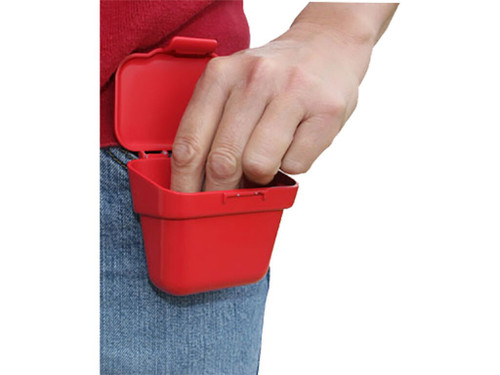 MTM Case-Gard ABP Ammo Belt Pouch  Handgun/Rifle Multi-Caliber 100rd Belt Clip Mount Red Plastic