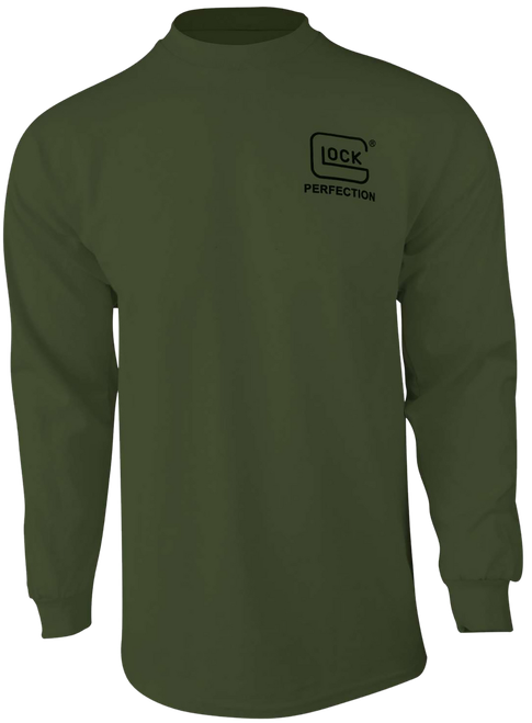 Glock AP96065 Born In Austria  Military Green Pre-Shrunk Cotton Long Sleeve Small