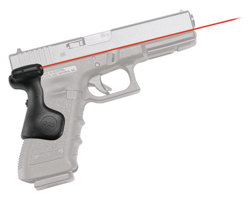 Crimson Trace 0167101 Lasergrips  Compatible w/ Glock Gen3/4/5 Full Size, Red Laser Black Polymer