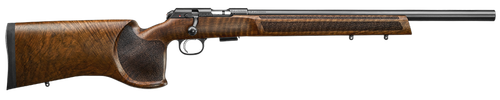 CZ-USA 02345 CZ 457 Varmint MTR Full Size 22 LR 5+1 20" Black Nitride 20.5 Barrel Black Nitride Steel Receiver Turkish Walnut Fixed Varmint-Style Stock Right Hand