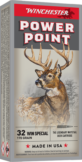 Winchester Ammo X32WS2 Power-Point  32WinSpecial 170gr 20 Per Box/10 Case