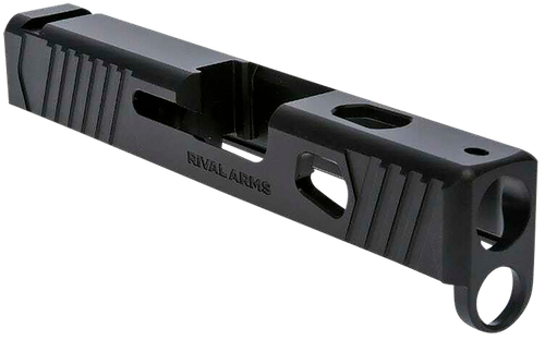 Rival Arms RA10G305A Precision Slide A1 Compatible w/Glock 43 Gen3, 9mm Luger Black QPQ Stainless Steel, RMR Cut Sights
