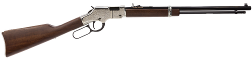 Henry H004SE Silver Eagle  Full Size 22 Short/ 22 Long/ 22 LR (16 LR/21 Short) 20" Blued Barrel, Nickel-Plated Metal Finish, American Walnut Stock Right Hand