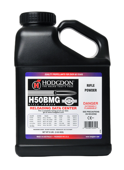 Hodgdon 50BMG8 Extreme H50BMG 50 Browning Machine Gun (BMG) 8 lbs 1 Canister