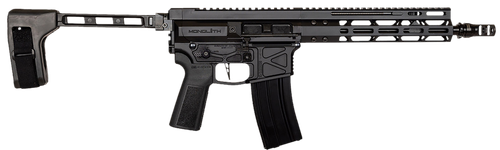 Global Ordnance LLC 197892004862 Monolith 15P 5.56x45mm NATO 30+1 12.50" Black Mono Barrel, M-LOK Handguard, Black Aluminum Picatinny Rail Receiver, SB Tactical Brace, B5 P-Grip 23 Grip