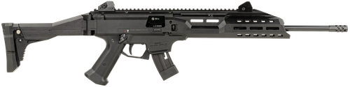 CZ-USA 91368 Scorpion EVO 3 22 LR 10+1 16" Black Threaded Steel Barrel, Picatinny Rail Receiver, M-LOK Handguards, Black Folding/Telescoping Stock, Black Polymer Grips
