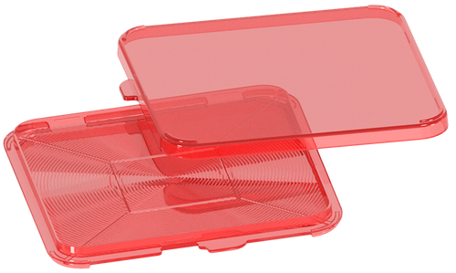 MTM Case-Gard PFS Primer Flipper Square Red Plastic