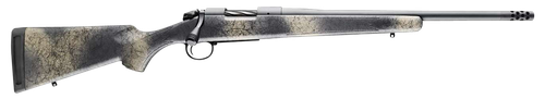 Bergara Rifles B14LM5113 B-14 Wilderness Ridge 7mm PRC 3+1 22" Threaded, Sniper Gray Cerakote Barrel/Rec, SoftTouch Woodland Camo Synthetic Stock, Omni Muzzle Brake