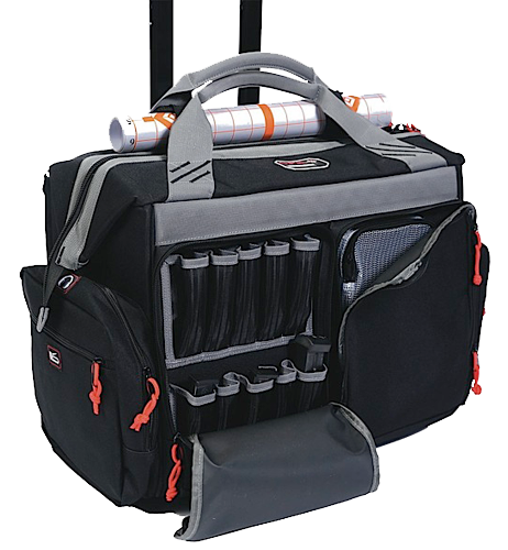 GPS Bags 2215RB Rolling  Black Canvas Holds 4 Handguns
