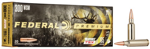 Federal P300WSMG Premium  300WSM 165gr Barnes TSX 20 Per Box/10 Case