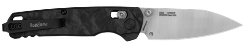 Kershaw 6105CF Bel Air  Folding/Reverse Tanto Plain Blackwash CPM MagnaCut Steel Blade/Bright Nickel Cerakote 6061-T6 Aluminum Handle