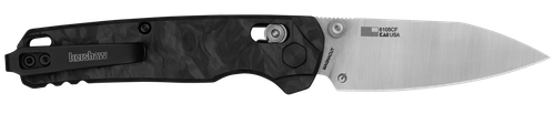 Kershaw 6105CF Bel Air  Folding/Reverse Tanto Plain Blackwash CPM MagnaCut Steel Blade/Bright Nickel Cerakote 6061-T6 Aluminum Handle