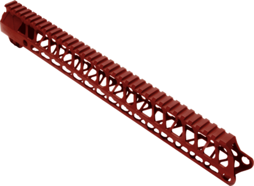 TIMBER CREEK OUTDOOR INC ME15HGR Enforcer Handguard AR-15 Red Anodized Aluminum 15" Picatinny/M-LOK