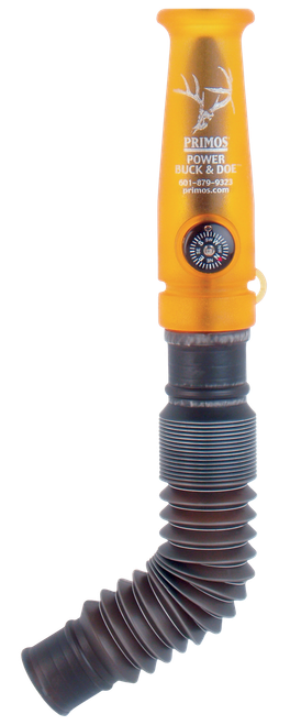 Primos 729 Power  Grunter Call Single/Double Reed Attracts Deer Black/Gold Plastic