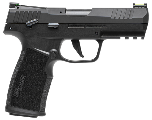 Sig Sauer 322CBAS10 P322  22 LR 10+1 4" Black Steel Threaded Barrel, Black Hard Coat Anodized Optic Ready/Serrated Slide, Black SS/Polymer Frame w/Picatinny Rail & Black Polymer Grips